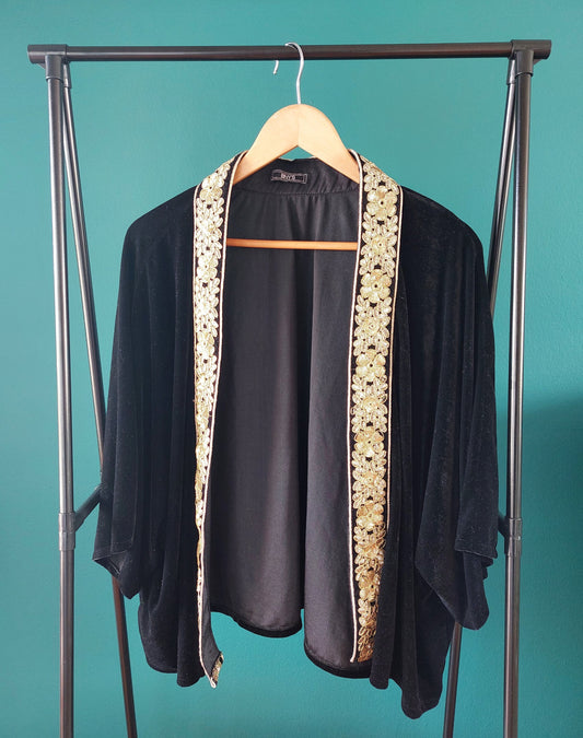 Chaqueta plush negra