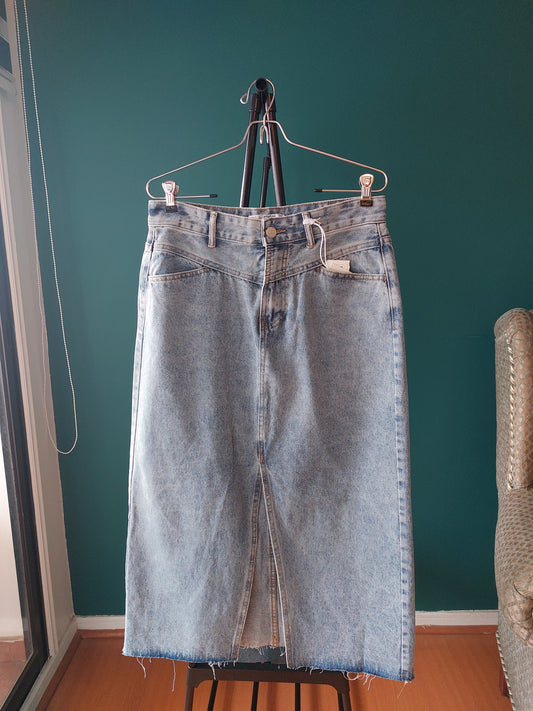 1 Falda mezclilla larga